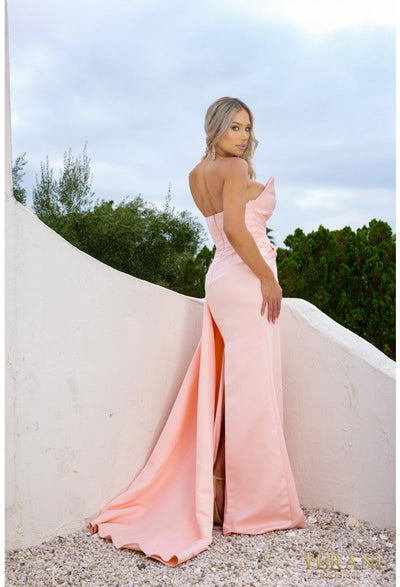 Terani Couture 241P2008 Elegant Formal Prom Column Long Evening Premium Dress