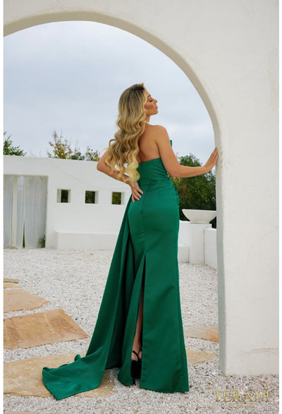 Terani Couture 241P2008 Elegant Formal Prom Column Long Evening Premium Dress