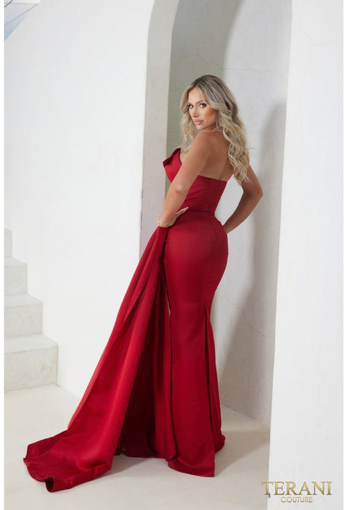 Terani Couture 241P2008 Elegant Formal Prom Column Long Evening Premium Dress