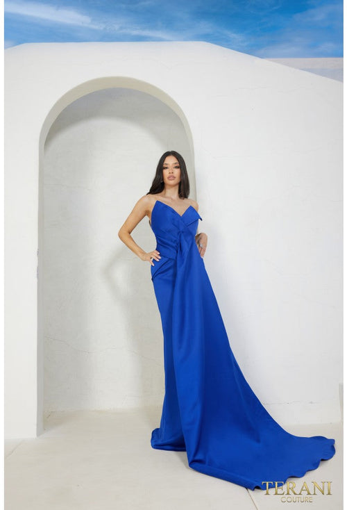 Terani Couture 241P2008 Elegant Formal Prom Column Long Evening Premium Dress