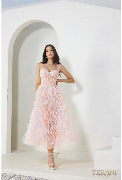 Terani Couture 241P2022 Prom A-Line Spaghetti Strap Long Formal Premium Dress