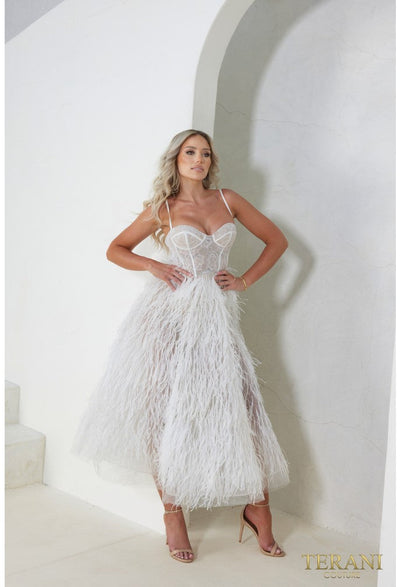 Terani Couture 241P2022 Prom A-Line Spaghetti Strap Long Formal Premium Dress