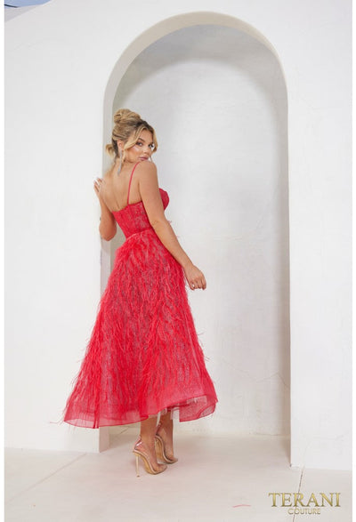 Terani Couture 241P2022 Prom A-Line Spaghetti Strap Long Formal Premium Dress