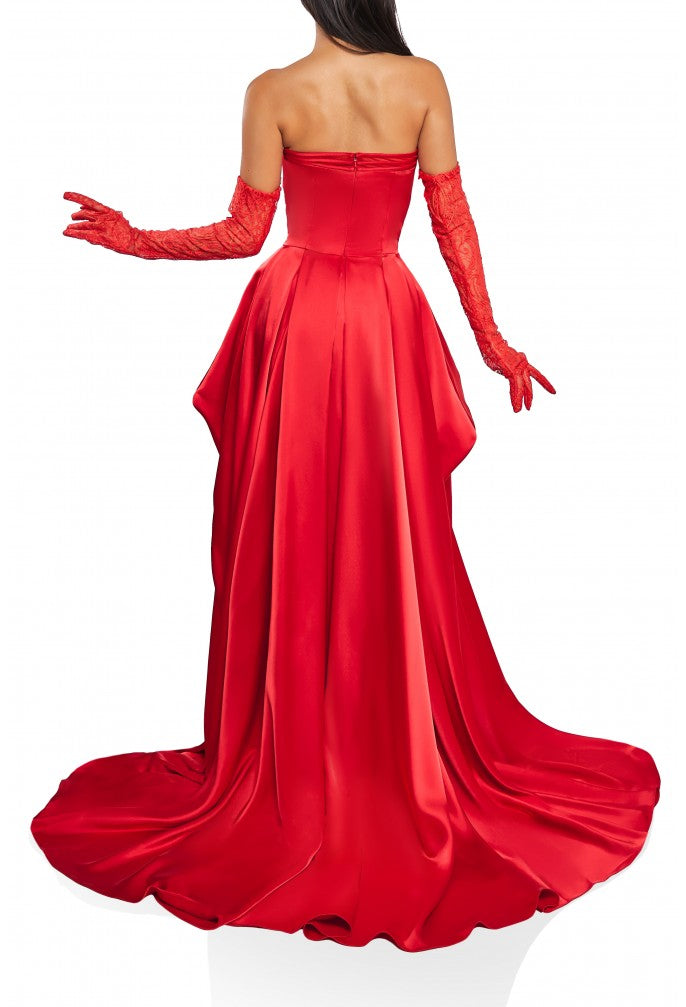 Terani Couture 241p2064 Strapless Embroidered Ballgown Prom Dress