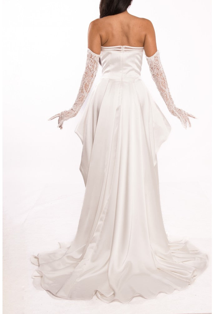 Terani Couture 241p2064 Strapless Embroidered Ballgown Prom Dress
