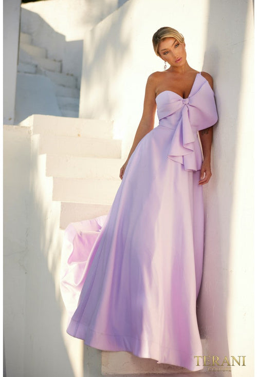Terani Couture 241P2067 Elegant Evening BallDress Sleeveless Formal Matte Satin Dress