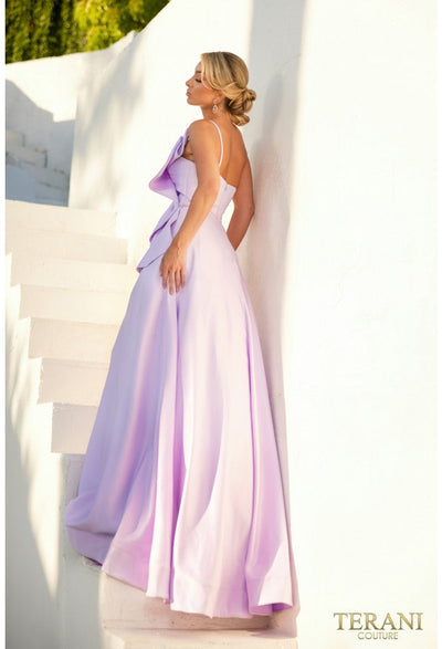 Terani Couture 241P2067 Elegant Evening BallDress Sleeveless Formal Matte Satin Dress