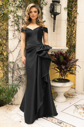Terani Couture 242M3335 Elegant Evening Off-Shoulder Long Formal Premium Dress