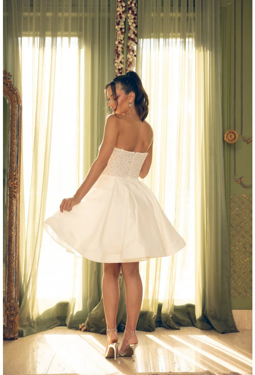 Terani Couture 242C3055 Beaded Short A-Line Homecoming Party Dress