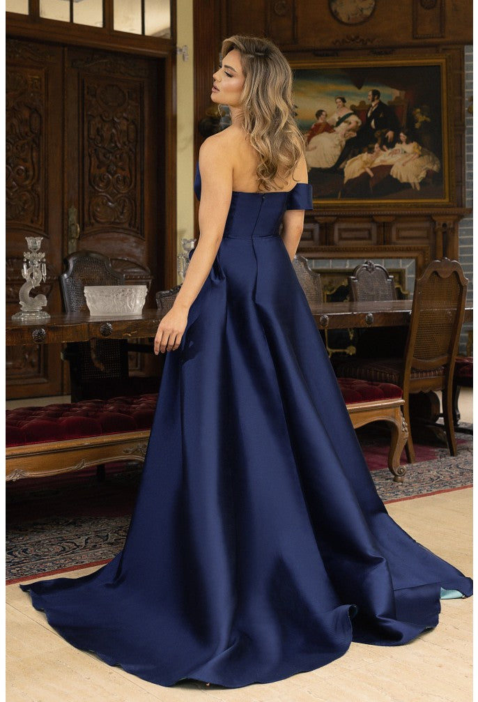 Terani Couture 242E3148 Vestido largo de fiesta formal de corte A