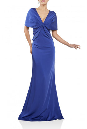 Terani Couture 242M3315 Elegant Formal Trumpet Beaded Short Evening Royal Lace Dress
