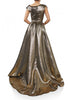 Terani Couture 242M3373 Metallic Long Evening Gown for a Glamorous Look