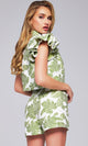 Jovani 24649 Elegante conjunto floral de tres piezas con pantalones cortos