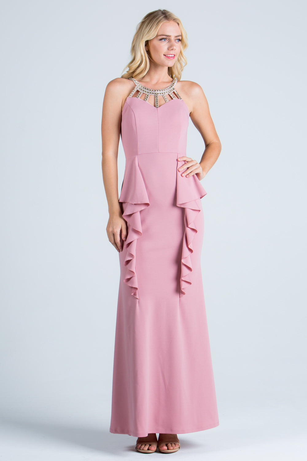 La Scala Blush Evening Dresses