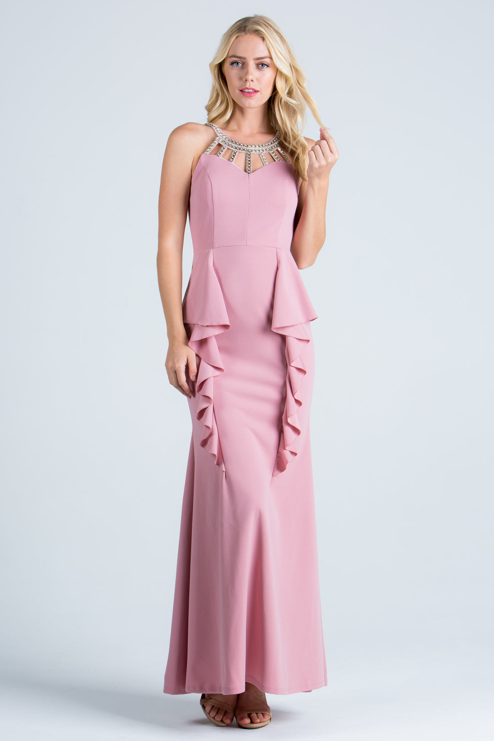 La Scala Blush Evening Dresses