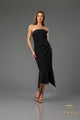 Cocktail Dresses High Low Mermaid Fit Cocktail Dress Black Ivory