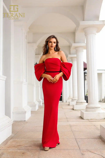 Formal Dresses Long Fitted Formal Evening Dress Red