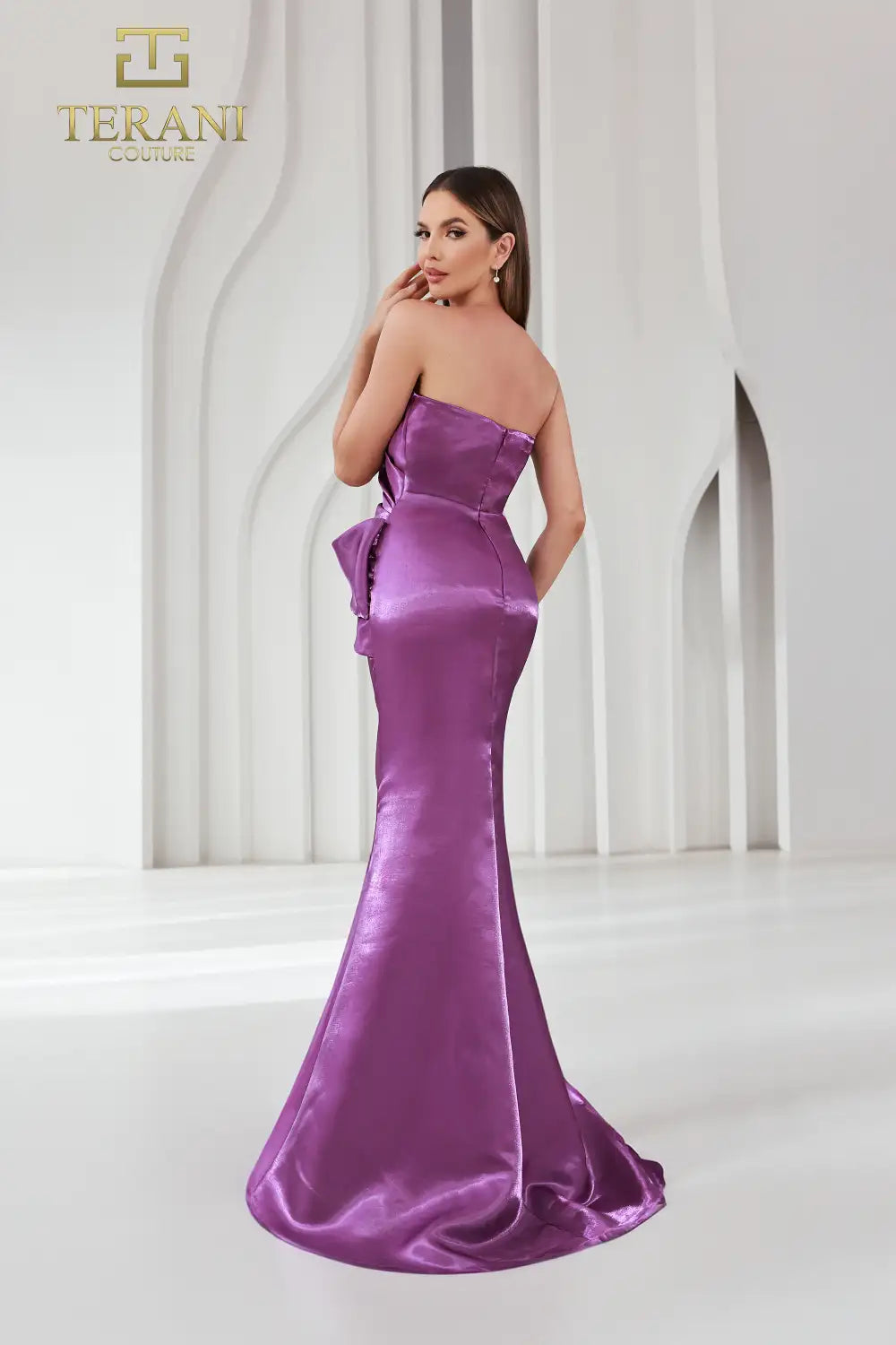 Terani Couture 251e4231 - Vestido largo sin mangas con brillo 