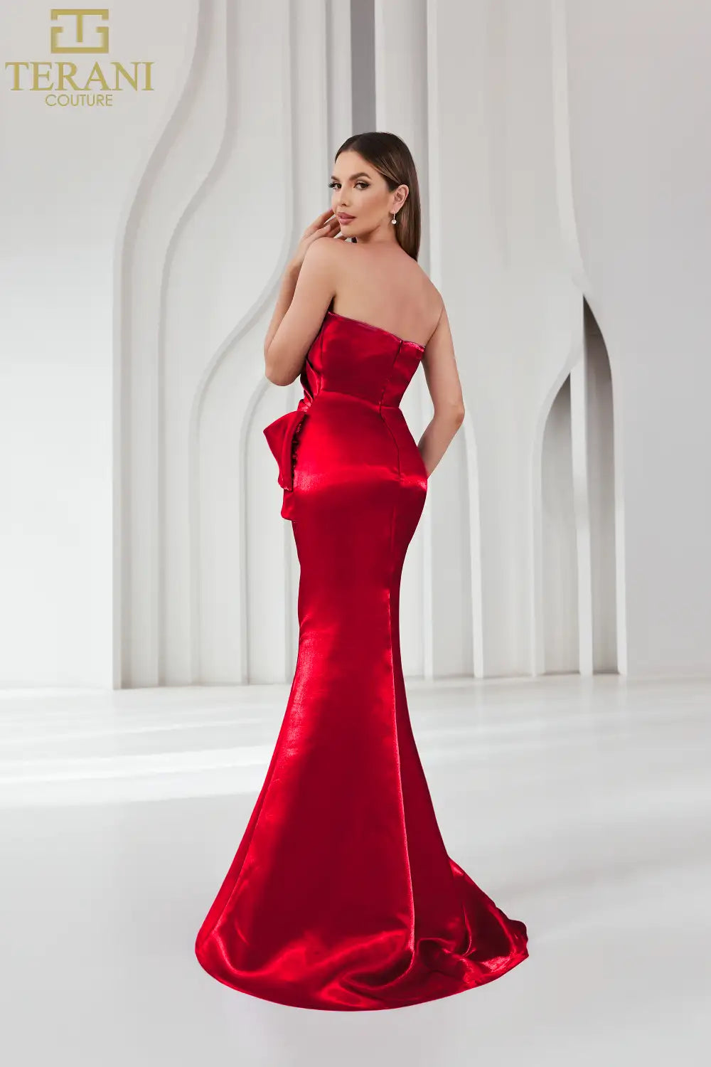 Terani Couture 251e4231 - Vestido largo sin mangas con brillo 