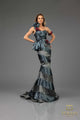 Vestido de noche largo asimétrico sin mangas con corte trompeta Terani Couture 251e4284