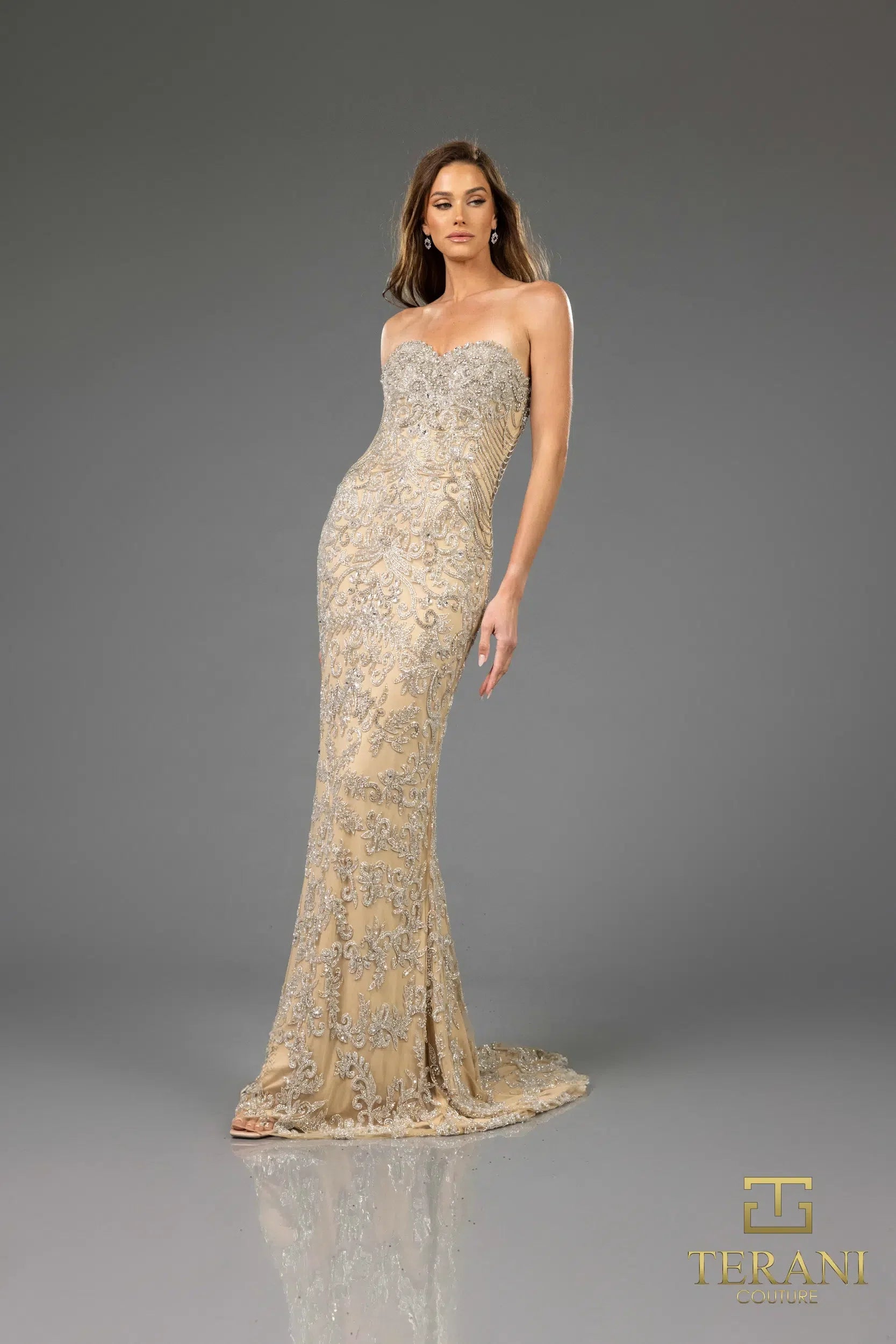 Terani 251gl4346 color plata nude - Elegancia moderna