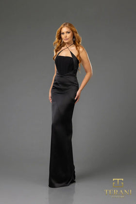 Terani Couture 251P3112 Elegant Prom Asymmetrical Sheath Formal Premium Dress