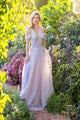 Vestido de fiesta Terani Couture 251p4041 de tul con cuentas y tirantes al descubierto