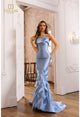 Terani Couture 251e4226 - Vestido de noche ajustado sin mangas de mikado elástico