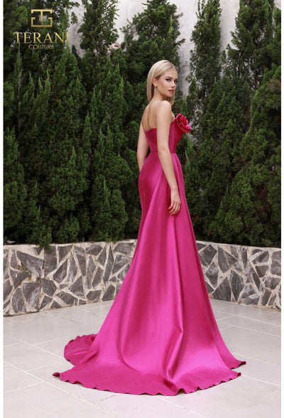 Terani Couture 251E4251 Elegant Glamorous Prom Off-Shoulder Long Formal Mikado Dress