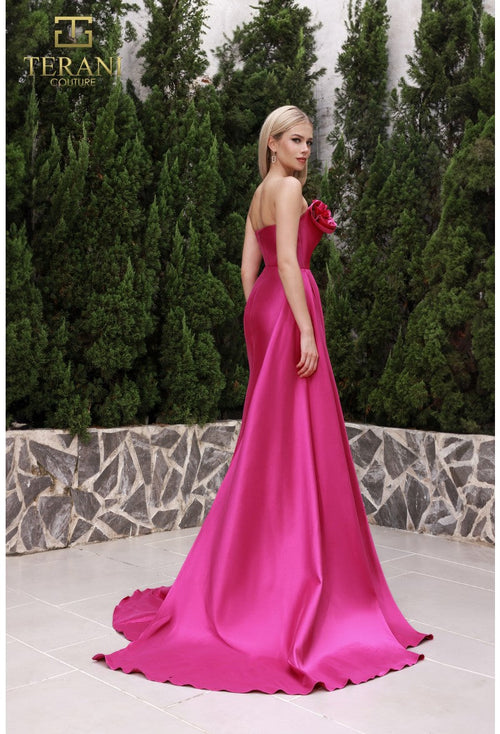 Terani Couture 251E4251 Elegant Glamorous Prom Off-Shoulder Long Formal Mikado Dress