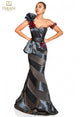 Prom Dresses Mermaid Ruffle Long Formal Prom Dress Slate