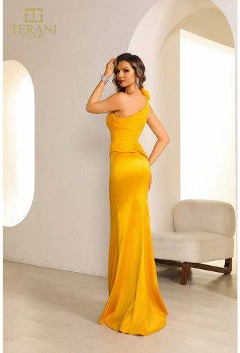 Terani Couture 251e4578 Assyemtric Sleeveless Sheath Evening Dress