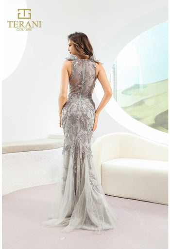 Terani 251gl4309 color moca-plata - Chic Allure | Tiendas de ropa formal 