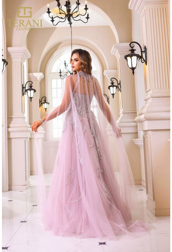 Terani Couture 251M4410 Beaded A-Line Ball Gown – Long Formal Prom Dress