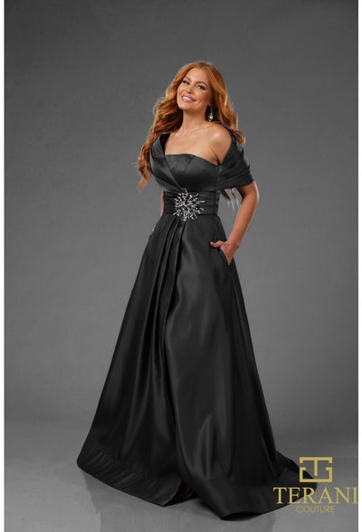 TERANI 251M4441 Mother of the Bride Dress - A-line Long Evening Gown