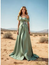 TERANI 251M4441 Mother of the Bride Dress - A-line Long Evening Gown