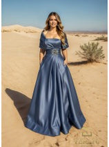 TERANI 251M4441 Mother of the Bride Dress - A-line Long Evening Gown