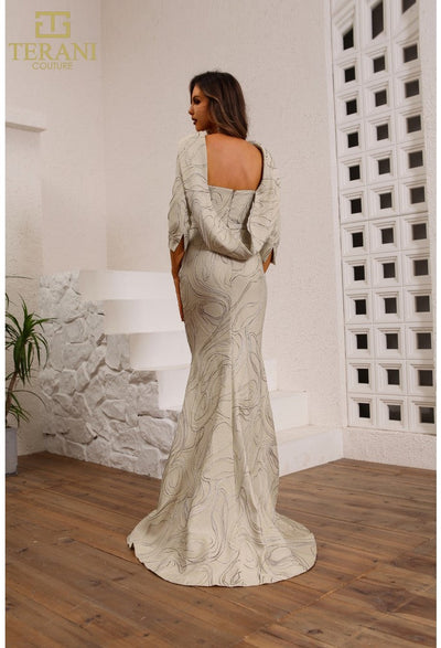 Terani Couture 251M4455 Glamorous Formal Mother of the Bride Evening Jacquard Dress
