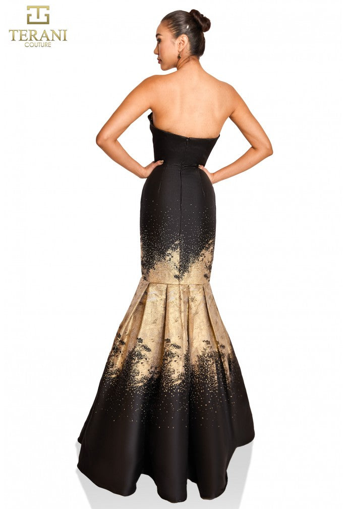 Terani Couture 251P0177 Vestido largo de fiesta de corte sirena