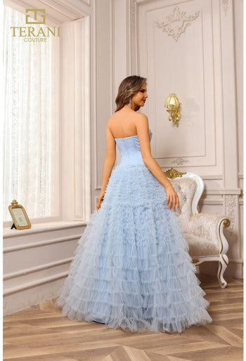 Terani azul claro 251p4092 - Brillo elegante