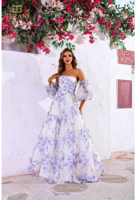 Terani Couture 251P4141 Elegant Glamorous Sophisticated A-Line Evening Chiffon Dress