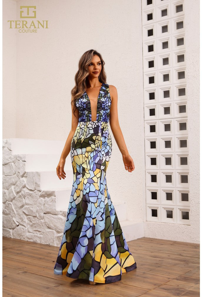 Terani azul multi 251p4146 - Elegancia radiante 