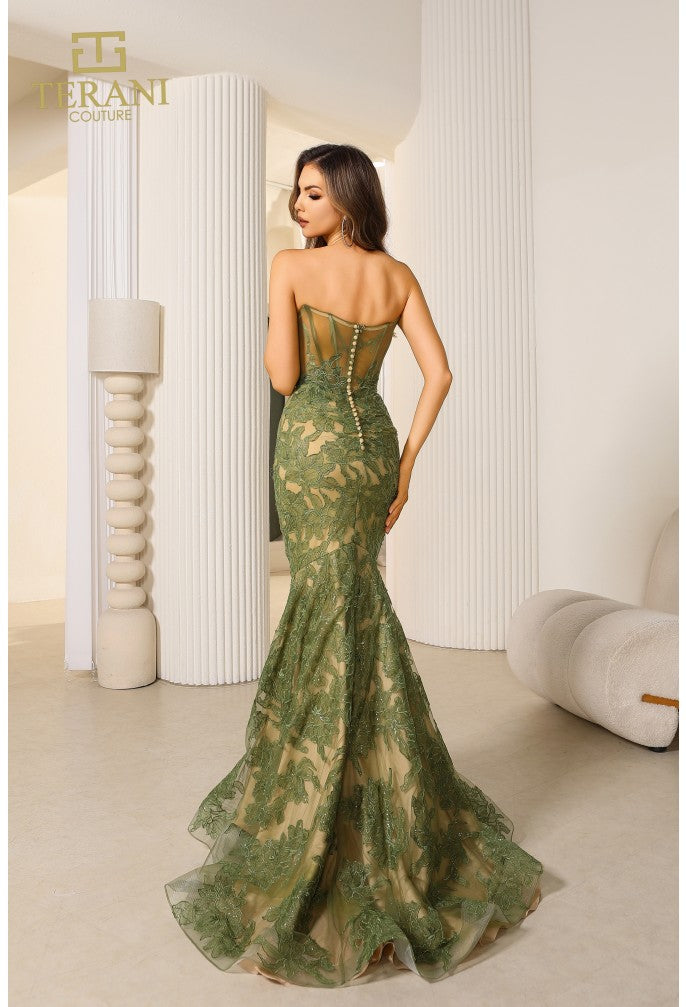 Terani Couture 251P4355 Mermaid Long Prom Dress – Elegant Formal Evening Gown