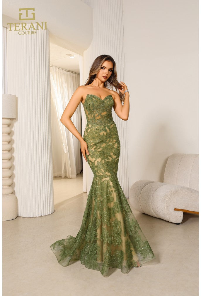 Terani Couture 251P4355 Mermaid Long Prom Dress – Elegant Formal Evening Gown