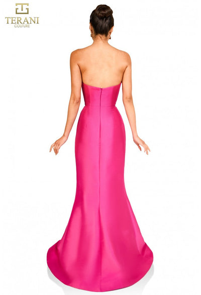 Terani Couture 251P4397 Glamorous Evening Prom Strapless Formal Premium Dress