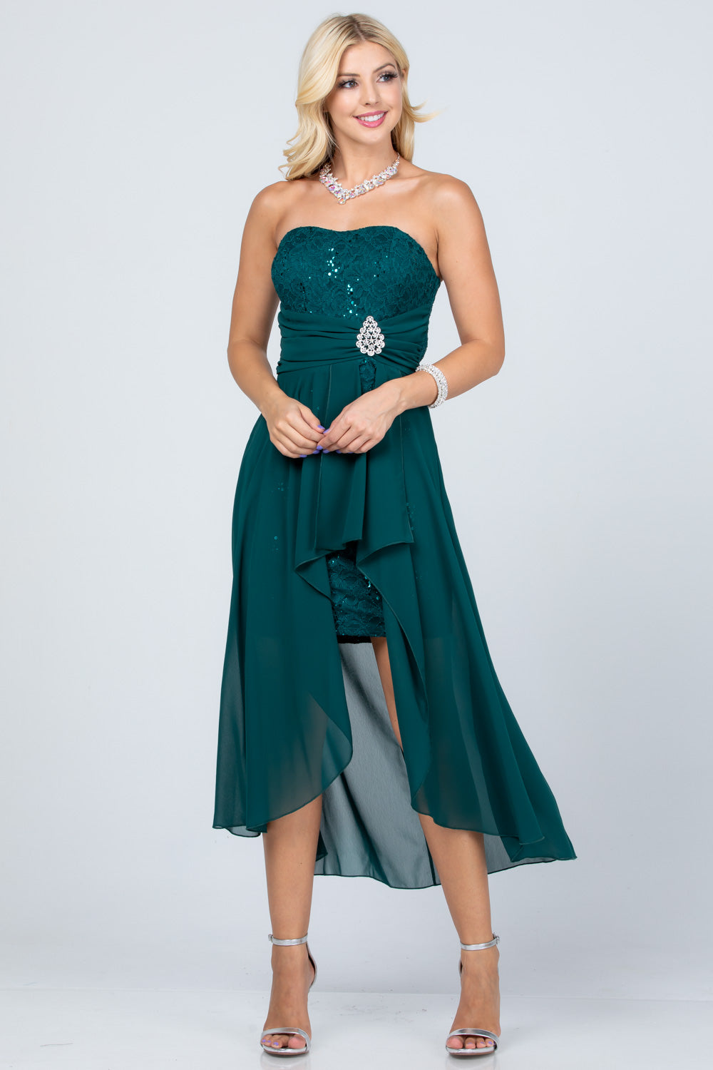 La Scala Hunter Green Cocktail Dresses