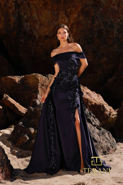 Formal Dresses Long Formal Fitted Evening Dress Navy
