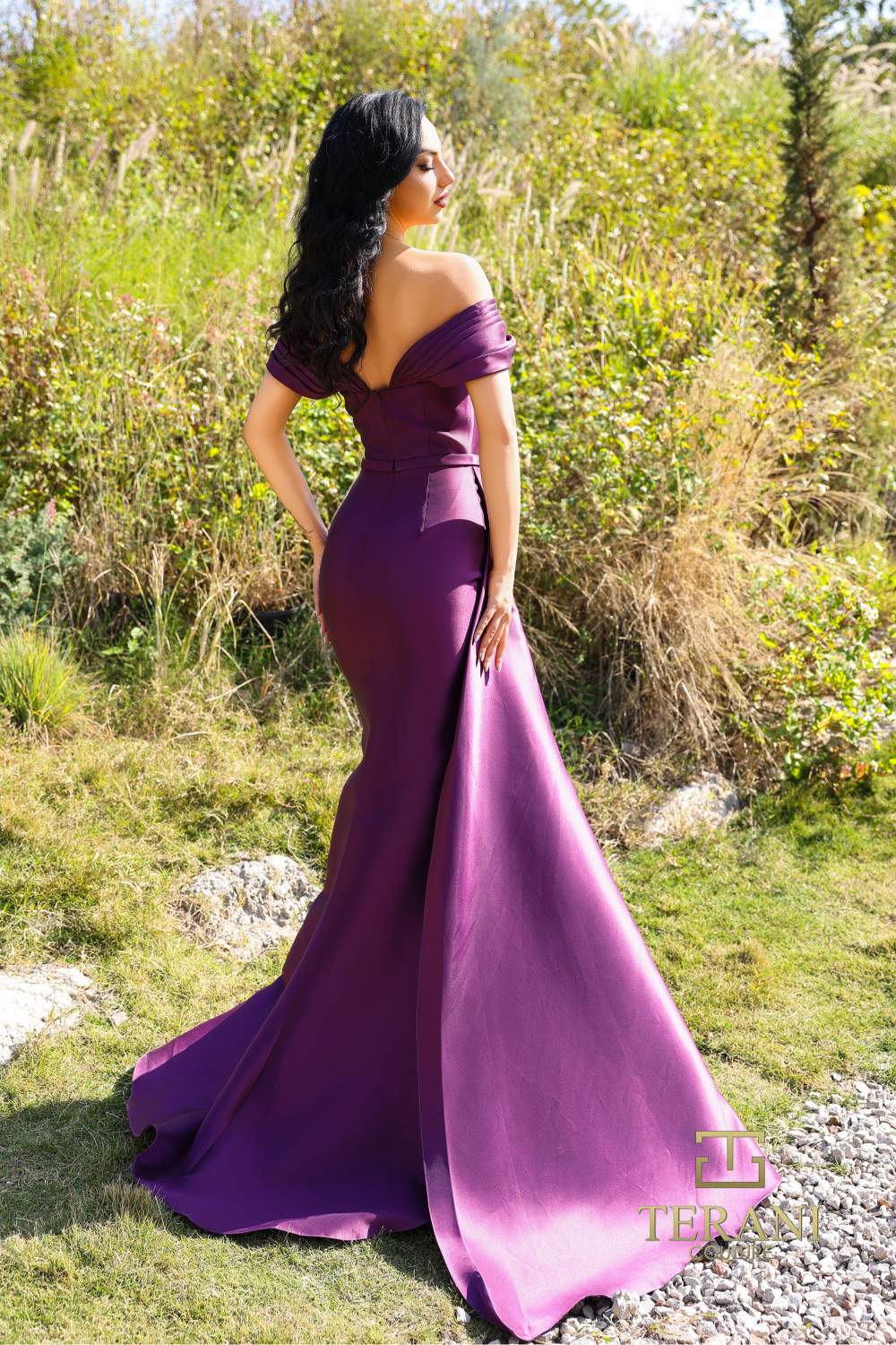 Terani Couture 252m5342 Fitted Long Formal Evening Gown