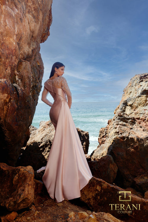 Terani Couture 252m5344 Elegant Full-length Mother Of The Bride Gown