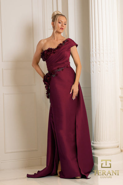 Formal Dresses Long Formal Overskirt Bodycon Evening Dress Wine